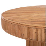 ΤΡΑΠΕΖΙ ΤΡΑΠΕΖΑΡΙΑΣ GATSBY HM9884 ΦΥΣΙΚΟ RATTAN ΣΕ ΦΥΣΙΚΟ ΧΡΩΜΑ Φ120x7