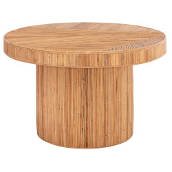 ΤΡΑΠΕΖΙ ΤΡΑΠΕΖΑΡΙΑΣ GATSBY HM9884 ΦΥΣΙΚΟ RATTAN ΣΕ ΦΥΣΙΚΟ ΧΡΩΜΑ Φ120x7