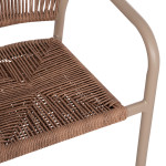 ΠΟΛΥΘΡΟΝΑ ΑΛΟΥΜΙΝΙΟΥ LUCCI HM6266.02 MOKA ΣΚΕΛΕΤΟΣ-P.E.RATTAN ΦΥΣΙΚΟ 5
