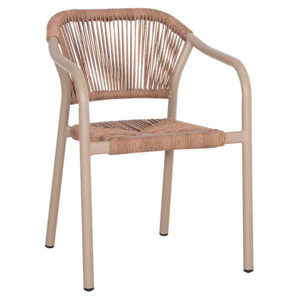 ΠΟΛΥΘΡΟΝΑ ΑΛΟΥΜΙΝΙΟΥ LUCCI HM6266.02 MOKA ΣΚΕΛΕΤΟΣ-P.E.RATTAN ΦΥΣΙΚΟ 5