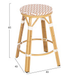 ΣΚΑΜΠΟ ΑΛΟΥΜΙΝΙΟΥ ΜΕΣ.ΥΨΟΥΣ CHINO HM6286.04 BAMBOO LOOK ΦΥΣΙΚΟ & TEXTI