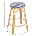 ΣΚΑΜΠΟ ΑΛΟΥΜΙΝΙΟΥ ΜΕΣ.ΥΨΟΥΣ CHINO HM6286.05 BAMBOO LOOK & TEXTILENE ΜΠ