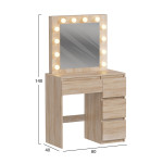 ΤΟΥΑΛΕΤΑ ΜΕ ΦΩΤΙΣΜΟ LED & ΣΥΡΤΑΡΙΑ KEITLIN HM2499.01 ΜΕΛΑΜΙΝΗ ΣΕ SONAM