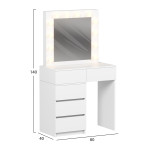 ΤΟΥΑΛΕΤΑ ΜΕ ΦΩΤΙΣΜΟ LED & ΣΥΡΤΑΡΙΑ BEYON HM2500.03 ΜΕΛΑΜΙΝΗ ΣΕ ΛΕΥΚΟ 8