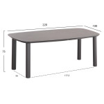 ΤΡΑΠΕΖΙ DOSUN HM6202.01 ΓΚΡΙ ΑΛΟΥΜΙΝΙΟ-3D PRINT ΓΥΑΛΙ-ΚΕΡΑΜΙΚΟ LOOK 22