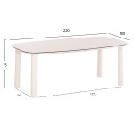 ΤΡΑΠΕΖΙ DOSUN HM6202.02 ΚΡΕΜ ΑΛΟΥΜΙΝΙΟ-3D PRINT ΓΥΑΛΙ ΚΕΡΑΜΙΚΟ LOOK 22