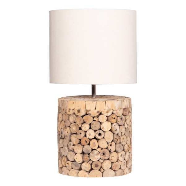 ΕΠΙΤΡΑΠΕΖΙΟ ΚΥΛΙΝΔΡΙΚΟ ΦΩΤΙΣΤΙΚΟ TWIGGY HM4427 DRIFTWOOD & ΜΠΕΖ ΚΑΠΕΛΟ