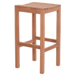 ΣΚΑΜΠΟ ΜΠΑΡ NIKOL HM18109 ΞΥΛΟ ΤΕΑΚ ΣΕ ΦΥΣΙΚΟ 40x40x77Υεκ.