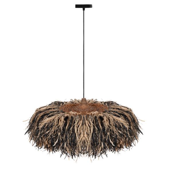 ΦΩΤΙΣΤΙΚΟ ΟΡΟΦΗΣ ORDEM HM4715 ΚΑΠΕΛΟ ΙΝΕΣ SISAL & ΜΠΑΝΑΝΑΣ-ΜΑΥΡΟ & ΦΥΣ
