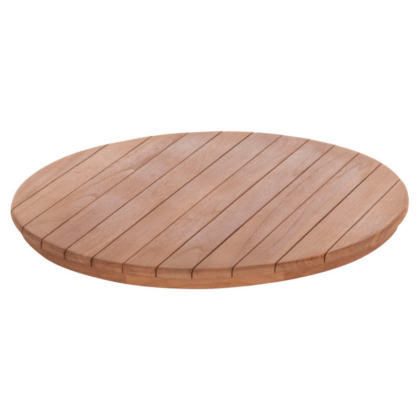 ΕΠΙΦΑΝΕΙΑ ΤΡΑΠΕΖΙΟΥ ΣΤΡΟΓΓΥΛΗ HM18132 ΞΥΛΟ TEAK--ΦΥΣΙΚΟ Φ60x4(πάχος)εκ