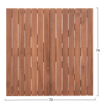 ΕΠΙΦΑΝΕΙΑ ΤΡΑΠΕΖΙΟΥ ΤΕΤΡΑΓΩΝΗ HM18136 ΞΥΛΟ TEAK--ΦΥΣΙΚΟ 70x70x4(πάχος)