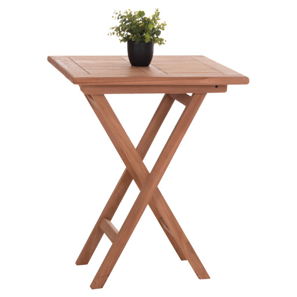 ΤΡΑΠΕΖΙ ΣΚΗΝΟΘΕΤΗ ΤΕΤΡΑΓΩΝΟ ERIS HM18118 ΞΥΛΟ TEAK--ΦΥΣΙΚΟ 60x60x75Υεκ