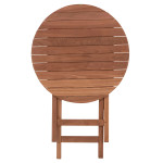 ΤΡΑΠΕΖΙ ΣΚΗΝΟΘΕΤΗ ΣΤΡΟΓΓΥΛΟ HEIDEL HM18120 ΞΥΛΟ TEAK--ΦΥΣΙΚΟ Φ60x75Υεκ