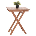 ΤΡΑΠΕΖΙ ΣΚΗΝΟΘΕΤΗ ΤΕΤΡΑΓΩΝΟ HEIDEL HM18121 ΞΥΛΟ TEAK--ΦΥΣΙΚΟ 60x60x75Υ
