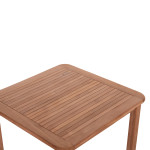 ΤΡΑΠΕΖΙ ΤΕΤΡΑΓΩΝΟ PRESSCOT HM18122 ΞΥΛΟ TEAK--ΦΥΣΙΚΟ 80x80x76Υεκ.