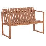 ΠΑΓΚΑΚΙ ΚΗΠΟΥ 2ΘΕΣΙΟ VED HM18124 ΞΥΛΟ TEAK--ΦΥΣΙΚΟ ΧΡΩΜΑ 130x60x86Υεκ.