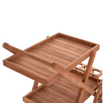 ΔΙΣΚΟΣ ΣΕΡΒΙΡΙΣΜΑΤΟΣ ΣΕ ΤΡΟΛΕΥ ALFRED HM4579 ΞΥΛΟ TEAK--ΦΥΣΙΚΟ 86x56x8