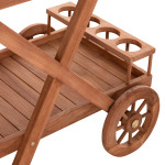 ΔΙΣΚΟΣ ΣΕΡΒΙΡΙΣΜΑΤΟΣ ΣΕ ΤΡΟΛΕΥ ALFRED HM4579 ΞΥΛΟ TEAK--ΦΥΣΙΚΟ 86x56x8