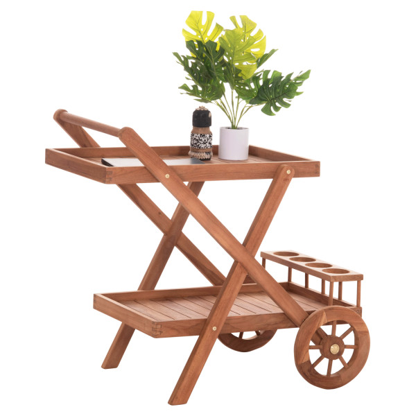 ΔΙΣΚΟΣ ΣΕΡΒΙΡΙΣΜΑΤΟΣ ΣΕ ΤΡΟΛΕΥ ALFRED HM4579 ΞΥΛΟ TEAK--ΦΥΣΙΚΟ 86x56x8