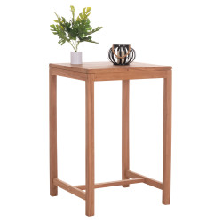 ΤΡΑΠΕΖΙ ΜΠΑΡ ΤΕΤΡΑΓΩΝΟ PRESSCOT HM18113 ΞΥΛΟ TEAK ΣΕ ΦΥΣΙΚΟ 70x70x105Υ