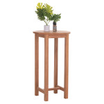ΤΡΑΠΕΖΙ/ΣΤΑΝΤ ΜΠΑΡ ΣΤΡΟΓΓΥΛΟ PRESSCOT HM18114 ΞΥΛΟ TEAK--ΦΥΣΙΚΟ Φ60x10
