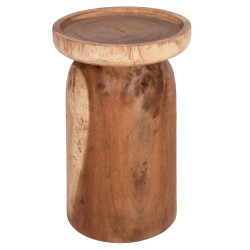 ΤΡΑΠΕΖΙ ΒΟΗΘΗΤΙΚΟ LOKI HM9899.11 ΜΑΣΙΦ ΞΥΛΟ SUAR ΣΕ ΦΥΣΙΚΟ Φ30x50Υεκ.