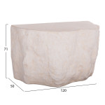 ΚΟΝΣΟΛΑ ΒΡΑΧΟΣ INTERON HM18152.02 FIBER CEMENT ΣΕ ΛΕΥΚΟ--120x50x71Υεκ.