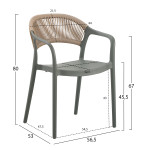 ΠΟΛΥΘΡΟΝΑ ΠΟΛΥΠΡΟΠΥΛΕΝΙΟΥ EVA HM6155.05 OLIVE GREEN--P.P. ΜΠΕΖ ΣΧΟΙΝΙ
