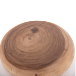 ΤΡΑΠΕΖΙ ΒΟΗΘΗΤΙΚΟ PUFFAT HM18172.02 FIBER CEMENT ΛΕΥΚΟ- ΞΥΛΟ TEAK TOP
