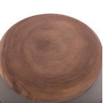 ΤΡΑΠΕΖΙ ΒΟΗΘΗΤΙΚΟ PUFFAT HM18172.03 FIBER CEMENT ΓΚΡΙ- ΞΥΛΟ TEAK TOP Φ