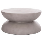 ΤΡΑΠΕΖΙ ΣΑΛΟΝΙΟΥ ANNA HM18158.03 FIBER CEMENT ΣΕ ΓΚΡΙ--Φ92x44.5Υεκ