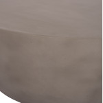ΤΡΑΠΕΖΙ ΣΑΛΟΝΙΟΥ ΣΤΡΟΓΓΥΛΟ ALLAN HM18162.03 FIBER CEMENT ΣΕ ΓΚΡΙ--Φ92x
