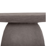 ΤΡΑΠΕΖΙ ΤΡΑΠΕΖΑΡΙΑΣ ΣΤΡΟΓΓΥΛΟ SEPPO HM18154.03 FIBER CEMENT ΣΕ ΓΚΡΙ--Φ