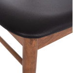 KΑΡΕΚΛΑ ΤΡΑΠΕΖΑΡΙΑΣ SEKOR HM9945.03 ΚΑΡΥΔΙ RUBBERWOOD-ΜΑΥΡΟ PU 51x48x7