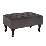 ΤΑΜΠΟΥΡΕ ΥΠΟΠΟΔΙΟ HM226.10 ΓΚΡΙ ΒΕΛΟΥΔΟ T.CHESTERFIELD EMMA 80x46x42Y