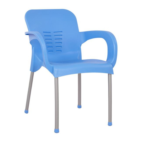ΠΟΛΥΘΡΟΝΑ ΠΟΛΥΠΡΟΠΥΛΕΝΙΟΥ KAREK HM5592.08 ΧΡΩΜΑ ΜΠΛΕ ΜΕ ΠΟΔΙ ΑΛΟΥΜΙΝΙΟ
