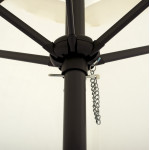 ΟΜΠΡΕΛΑ ΑΛΟΥΜΙΝΙΟΥ Φ250x236 εκ.ΜΕ 6 ΑΚΤΙΝΕΣ KACEN HM6030.02 ΕΚΡΟΥ ΓΚΡΙ