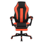 ΚΑΡΕΚΛΑ ΓΡΑΦΕΙΟΥ GAMING HM1064.01 SPEED ΜΑΥΡΟ ΚΟΚΚΙΝΟ & ΥΠΟΠΟΔΙΟ 72x76
