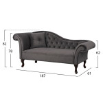 ΑΝΑΚΛΙΝΔΡΟ T.CHESTERFIELD ΓΚΡΙ ΒΕΛΟΥΔΟ NIOVI HM3007.10 ΑΡ.ΜΠΡΑΤΣO 189x