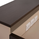ΓΡΑΦΕΙΟ ΥΠΟΔΟΧΗΣ DALTON HM2068.01 ΜΕΛΑΜΙΝΗ ΣΕ WENGE-ΜΠΕΖ 240x80x106Υεκ