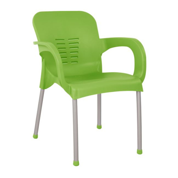 ΠΟΛΥΘΡΟΝΑ ΠΟΛΥΠΡΟΠΥΛΕΝΙΟΥ KAREK HM5592.07 ΧΡΩΜΑ ΠΡΑΣΙΝΟ ΜΕ ΠΟΔΙ ΑΛΟΥΜΙ