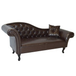 ΑΝΑΚΛΙΝΔΡΟ T.CHESTERFIELD NIOVI HM3007.01 PU ΣΚ.ΚΑΦΕ-ΜΑΥΡΑ ΠΟΔΙΑ 190x6