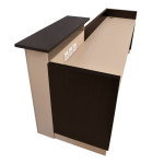 ΓΡΑΦΕΙΟ ΥΠΟΔΟΧΗΣ DALTON HM2068.01 ΜΕΛΑΜΙΝΗ ΣΕ WENGE-ΜΠΕΖ 240x80x106Υεκ