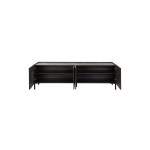 Έπιπλο τηλεόρασης Calliope pakoworld wenge-μαύρο μαρμάρου 180x44x57εκ