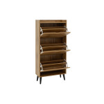 Παπουτσοθήκη Thelma pakoworld 12 ζεύγων sonoma 60x23.8x131.6εκ