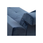 Καναπές 2θέσιος PWF-0575 pakoworld ύφασμα μπλε 185x100x92εκ