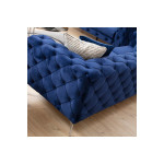 Καναπές 2θέσιος PWF-0579 pakoworld ύφασμα μπλε 197x90x73εκ