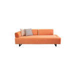 Καναπές 3θέσιος με βοηθητικό τραπέζι PWF-0595 pakoworld ύφασμα πορτοκαλί 220x90x80εκ