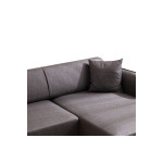 Γωνιακός καναπές PWF-0565 pakoworld αριστερή γωνία ύφασμα ανθρακί 270x95x67εκ
