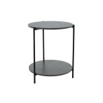 Βοηθητικό τραπέζι Rhythm MDF γκρι μαρμάρου-μαύρο Φ48x60cm